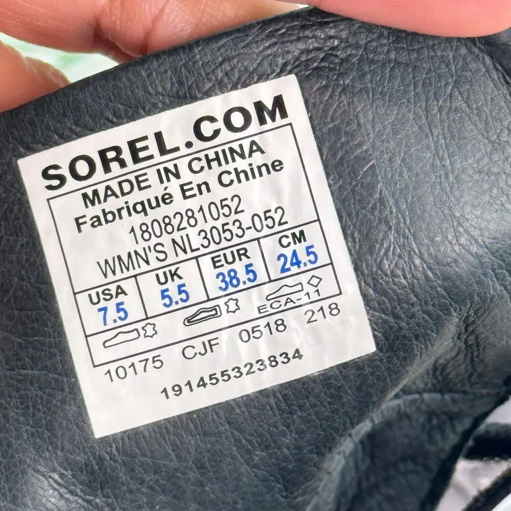 Sorel Margo Lace Leather Ankle boot size 7.5
